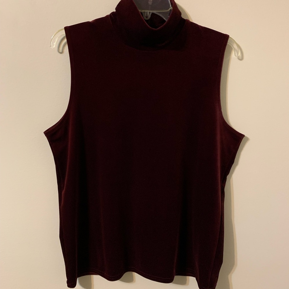 Charter Club, Velour, Sleeveless Top, size Large